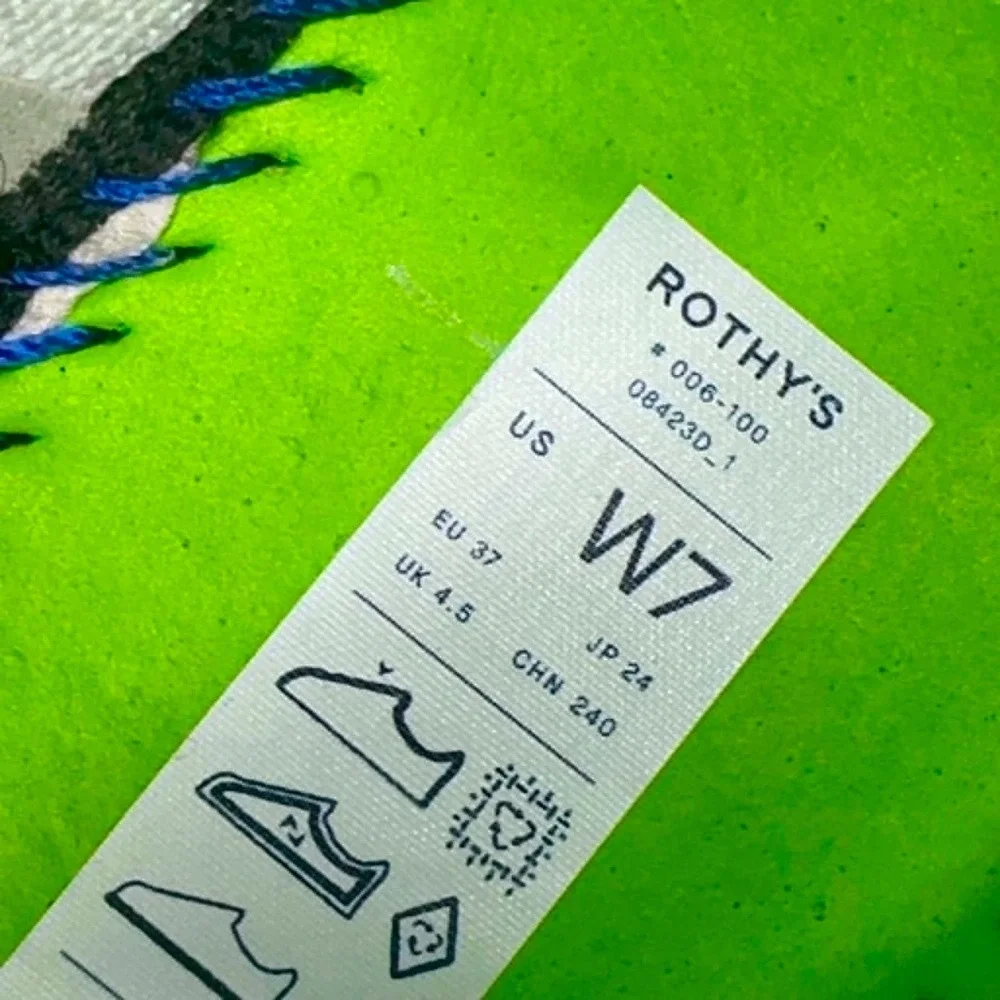 Rothy's‎ The Original Slip On Sneaker Women's 7 Bright White Textile Minimalist